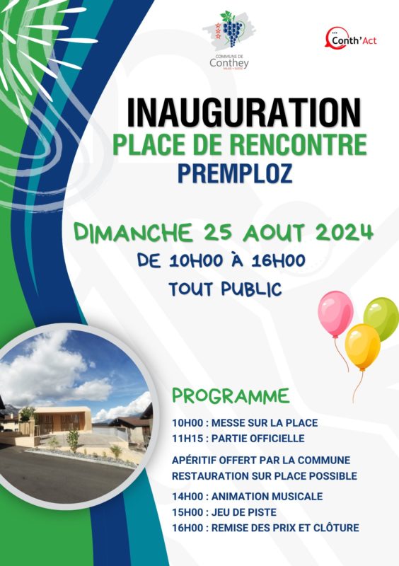 Inauguration place de Premploz